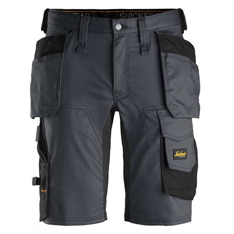 Snickers Workwear Grey/Black Shorts with Holster Pockets 35 Inch 